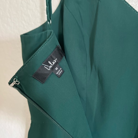 NWOT Reinette Dark Green Midi Dress - Picture 4 of 7